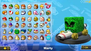 What if you play Marty in Mario Kart 8 Deluxe (DLC Courses) 4K