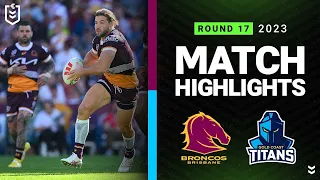 NRL 2023 | Brisbane Broncos v Gold Coast Titans | Match Highlights