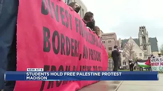 Hundreds gather on UW-Madison campus for pro-Palestinian rally