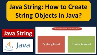 Java String (How to a create String Object?) | Java Tutorial