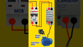 Single Phase Motor Modular Contactor Connection