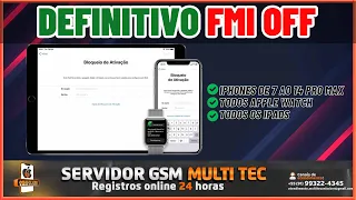 DESBLOQUEIO DEFINITIVO FMI OFF - IPHONES DO 7 AO 14 PRO MAX VIA SERVIDOR COM ALTA TAXA DE SUCESSO