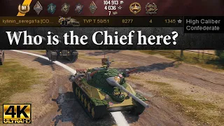 TVP T 50/51 video in Ultra HD 4K🔝 Who is the Chief here? 8277 dmg 🔝 World of Tanks ✔️