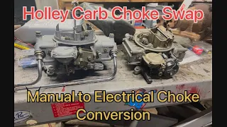 Holley Carb: Manual to Electric Choke Swap