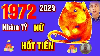 🔴 TỬ VI 2024: Tử Vi Tuổi NHÂM TÝ 1972 Nữ Mạng năm 2024- PHÁT TÀI CỰC MẠNH, TRÚNG ĐỘC ĐẮC, GIÀU TO