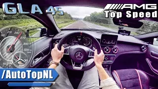 Mercedes GLA 45 AMG AUTOBAHN POV TOP SPEED & RACE START by AutoTopNL