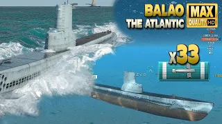 Submarine Balao: Exciting last seconds decider - World of Warships