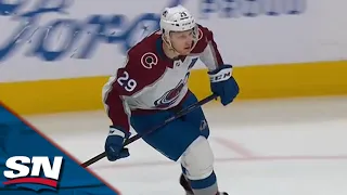 Nathan MacKinnon Rockets In Past Oilers Defence For An Outstanding Solo Goal