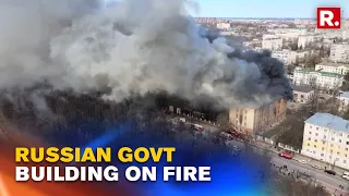 Russia: Massive Fire At NII-2 Building Of Russian Ministry Of Defence In Tver; Watch