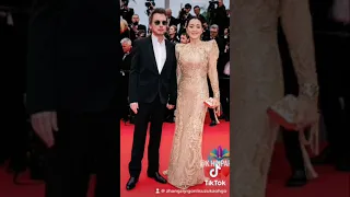 Gong Li with her husband