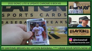 TRIPLE AUTO!  2022 Topps Chrome Sonic Lite & Update Chrome Hobby 6 Box MLB Mixer #5