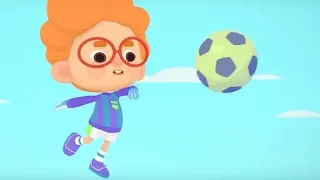 Четверо в кубе - Кубо футбол! - развивающий мультфильм для детей