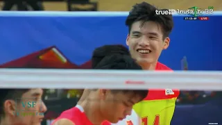 ไทย - จีน : Set.2/5 : ศึกชิงแชมป์เอเชีย 2019 Asian Men U23 Volleyball Championship