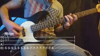 Nirvana - Come As You Are Bass Cover (Tabs)