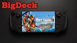Just Cause 3 Steam Deck OLED gameplay my settings