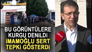 İstanbul Halk Ekmek kuyruklarına kurgu denildi! Ekrem İmamoğlu sert tepki gösterdi!