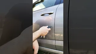 How to manually open Škoda (empty battery in car key)