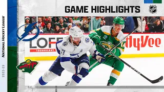 Lightning @ Wild 1/4 | NHL Highlights 2023