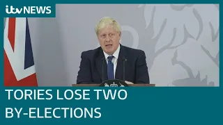 Boris Johnson vows to 'keep going' despite Tory defeats in two key by-elections | ITV News