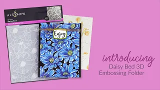 Beautiful Dimensional Florals with Daisy Bed 3D Embossing Folder