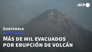 Más de mil evacuados por erupción de volcán de Fuego en Guatemala | AFP