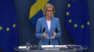Pressträff med finansminister Elisabeth Svantesson den 19 december 2022