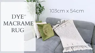 The biggest MACRAME RUG on YouTube, Tutorial step by step