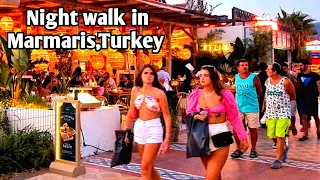 Night walk in Marmaris, Turkey 2023[4k UHD 60fps]