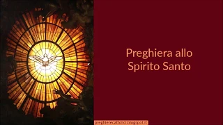 Preghiera allo Spirito Santo