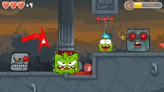 RED BALL 4 Om Nom Ball  (Cut The Rope) Adventure Volume 3 Box Factory with BOSS fights