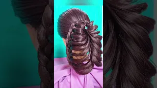 Butterfly 🦋 hairstyle 🎀 for braid😘#braidalhairstyle #weddinghairstyles #hairstyle