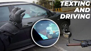 Texting and Driving | Bad Drivers of Mumbai | Daily Observations India #68 2022