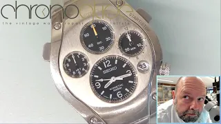The impossible Seiko SLQ "Jay Leno"!  -  Replacing the battery / capacitor in a 9T82
