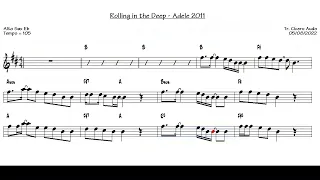 Rolling in the Deep - Adele 2011 (Alto Sax Eb) [Sheet music]