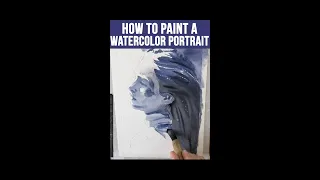 THAT’S how you paint a watercolor portrait 🎨😮