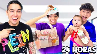 24 HORAS SIENDO PAPAS DE NASYA DANIELA Y SPAY *Le sufrieron*😬🧑🏻‍🍼| Mau Mcmahon