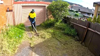 I Knocked on a RANDOM STRANGERS Door and did a FREE Yard Makeover!