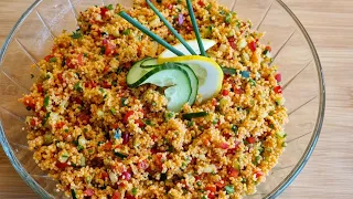 World class 5 stars, you have definitely not eaten such a delicious couscous salad, recipe