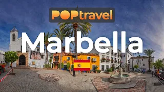 Walking in MARBELLA / Spain 🇪🇸- Historic Center and Beach Tour - 4K 60fps (UHD)
