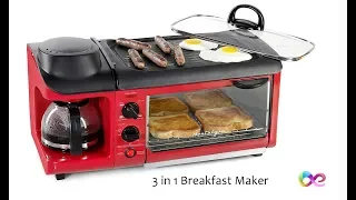 Nostalgia 3-in-1 Retro Breakfast Station - Multi-Task Your Break Fast