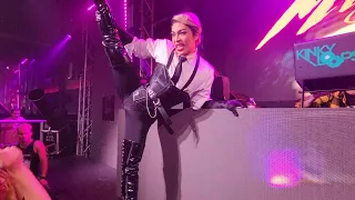 pangina heals of drag race Thailand  performing madonna mega mix at richs San Diego on 11/03/2021