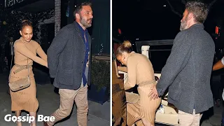 Jennifer Lopez and Ben Affleck attempt to get in the wrong car after dinner date!