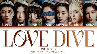 IVE (아이브) & YOU | LOVE DIVE | You as a member [Karaoke] Color Coded Lyrics Han/Eng/Rom (EASY LYRICS)