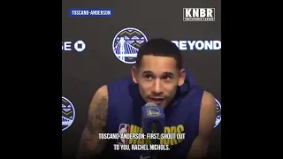 Juan Toscano Anderson,  interview,  how bless he is to play in GSW,