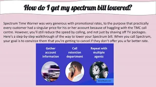 How can I get my spectrum bill lowered VIDEO