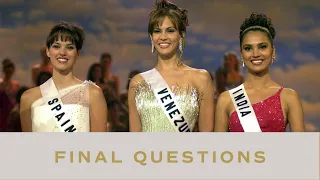 49th MISS UNIVERSE - Top 3's FINAL QUESTIONS! | Miss Universe