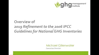 2019 IPCC Guidelines Refinement Webinar