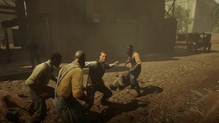 Red Dead Redemption - young Arthur causes trouble in Saint Denis