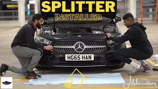 INSTALLING A GLOSS BLACK SPLITTER ON A MERCEDES A CLASS!