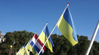 У День Незалежності в Гаазі замість прапорів 12 нідерландських провінцій повісили українські прапори